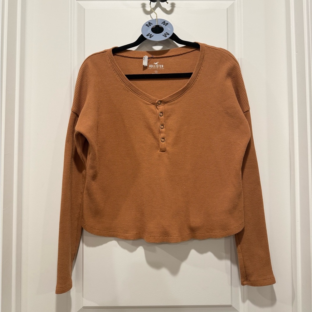 Hollister Women's Long Sleeve Henley Top